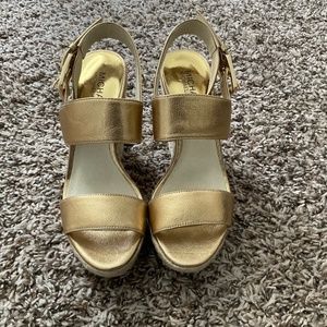 Worn Once Michael Kors Jill Wedge Espadrille Sandal